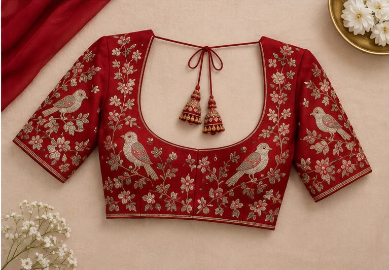 Antique Gold Bridal Blouse